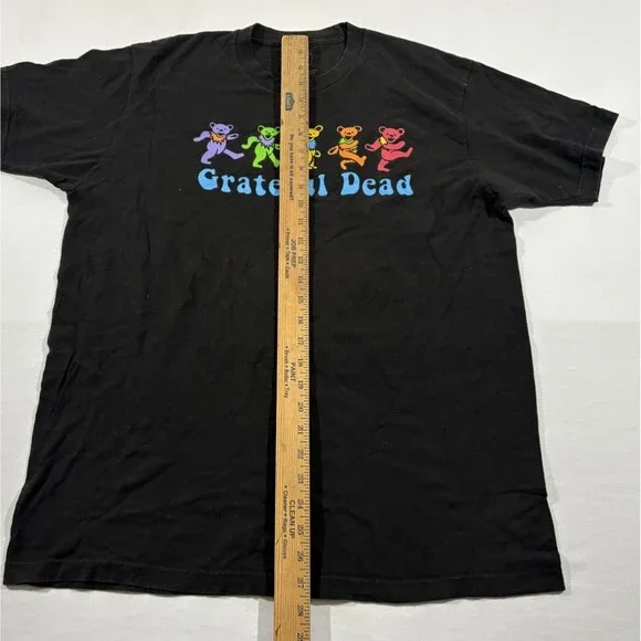 GRATEFUL DEAD Bears Goth Grunge Music Festival Core Tee T-shirt Band Tee Sz L - Picture 4 of 9